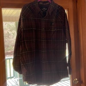 Harley Davidson Long Sleeve Embroidered Button Up